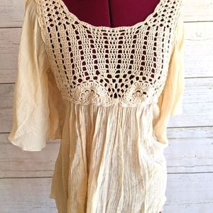 Adiva Crochet Boho Top